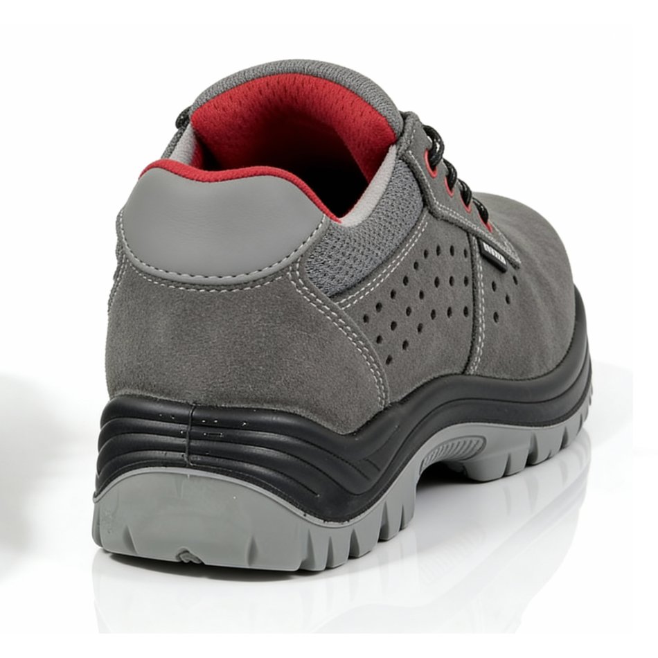 WARTER REVUEL Sicherheitsschuhe S1P – Leichte Halbschuhe mit Stahlkappe & Durchtrittschutz Bequeme Sohle EN ISO 20345