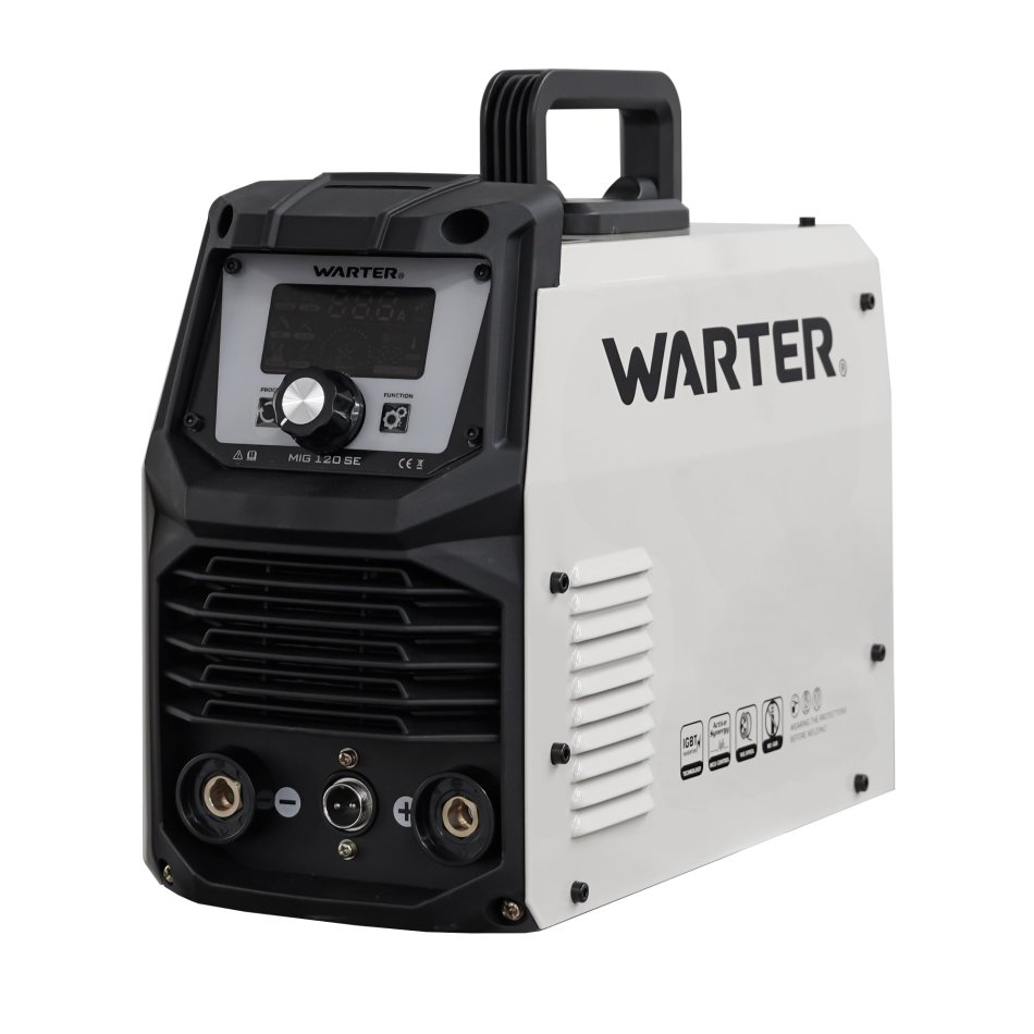 WARTER FLUXMIG-120 Kompaktes 3-in-1 Inverter-Schweißgerät für MIG, MMA & DC Lift-TIG