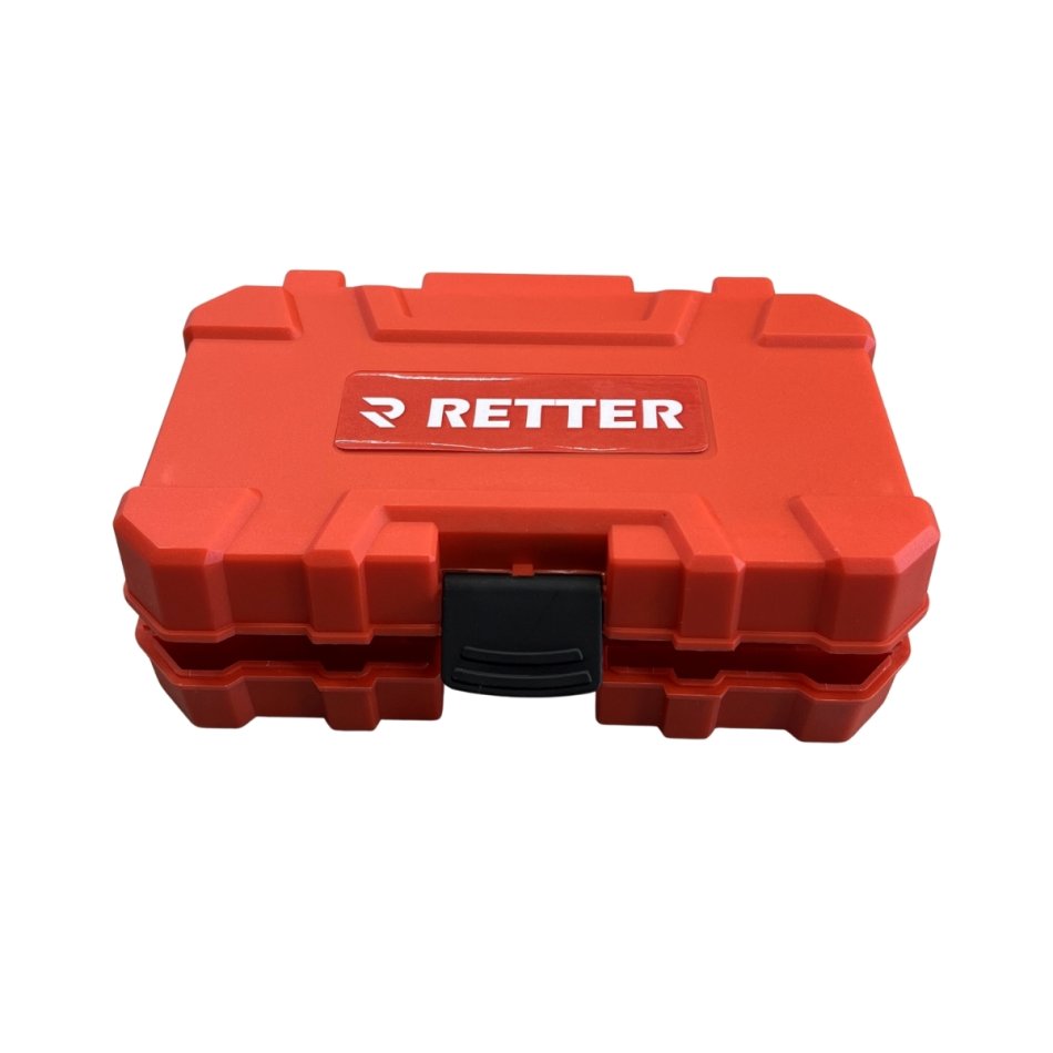 RETTER 35-teiliger 1/4" Steckschlüssel- und Bit-Ratschenkasten | Mini Ratsche mit Stecknüssen, Bits und Verlängerung – für Auto, Werkstatt & Heimgebrauch