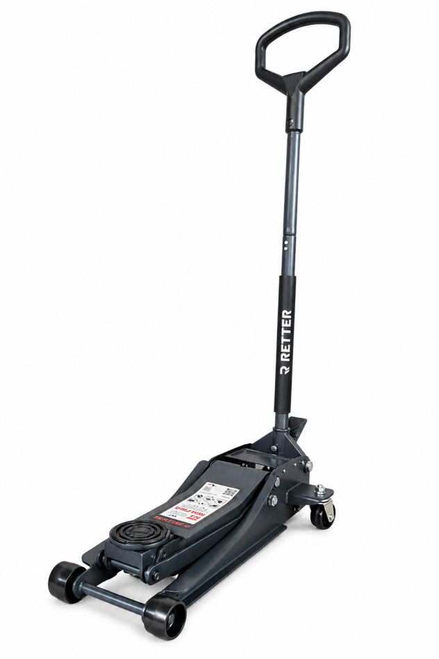 Wagenheber 3.0 t inkl. | niedriges Profil Ultraflach große Hubhöhe, 75-505 mm | RETTER - RTK3000