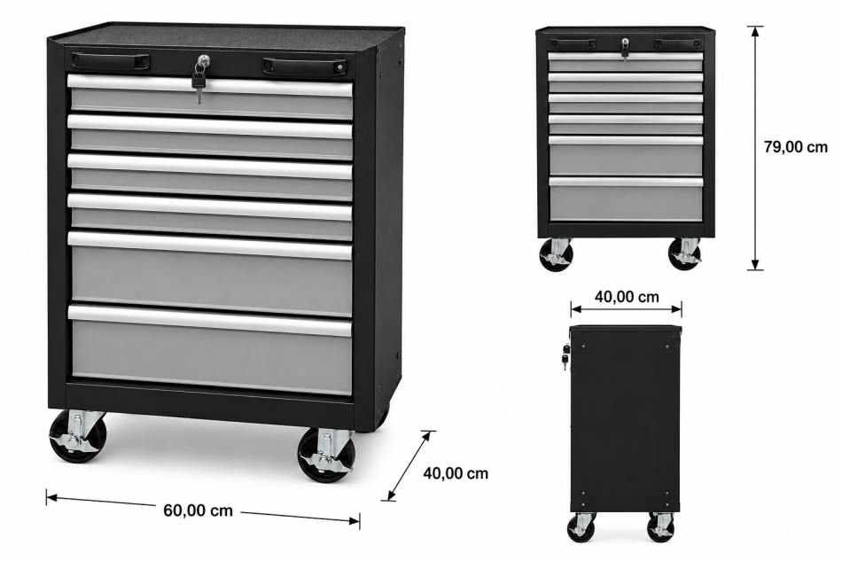 Mobiler Werkstattwagen rollbar - 6 Schubladen RTX 0600 | RETTER