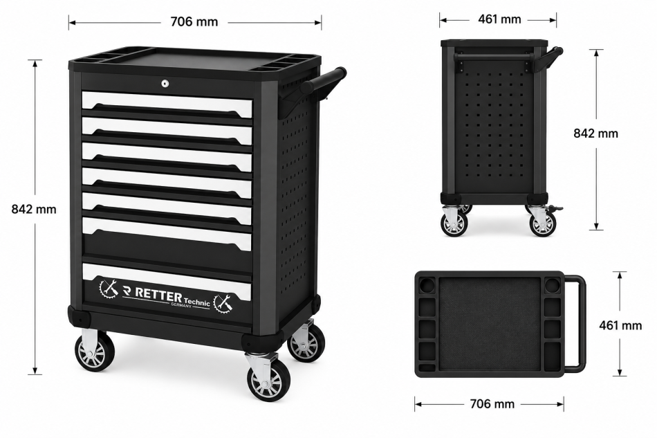 RETTER R3 Werkzeugwagen / Black Panter Edition