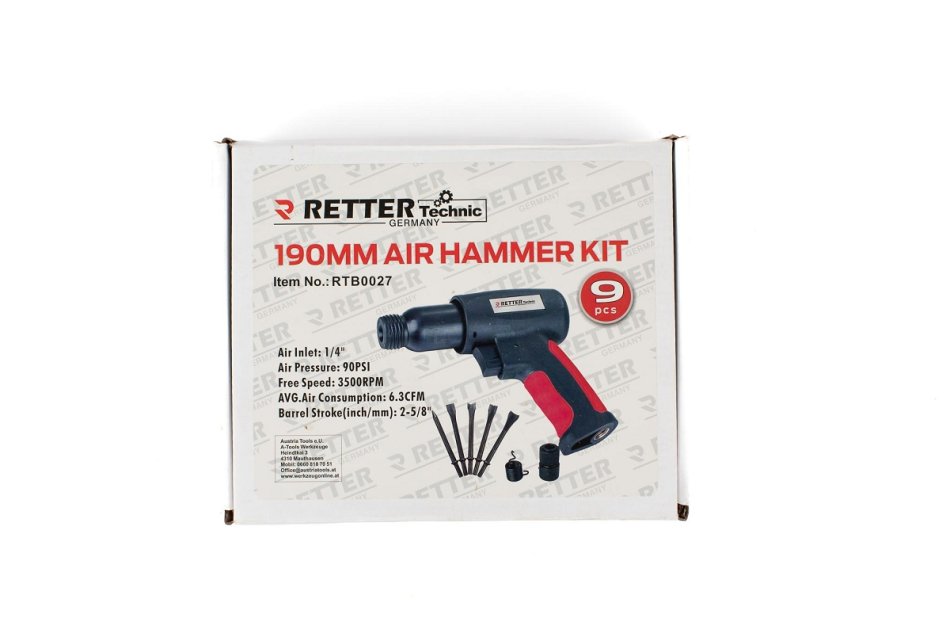 RETTER Druckluft-Meißel-Satz für 10 mm Rundmeißel