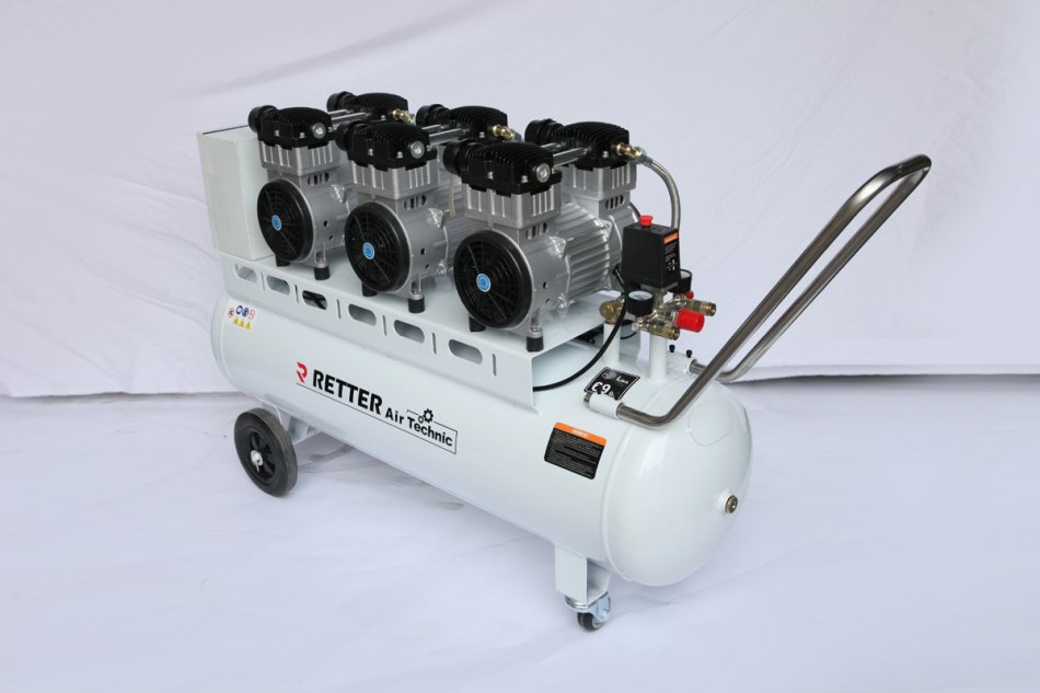 RT1120 Flüster Kompressor 120 L / 8 Bar