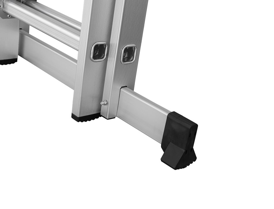 Schiebe-Teleskopleiter 2 x 11 Stufen – Arbeitshöhe 6,50 m – 150 kg belastbar – HAUSMARKT