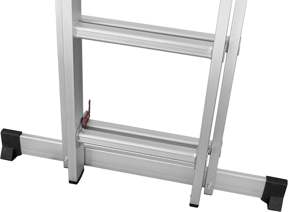 Schiebe-Teleskopleiter 2 x 11 Stufen – Arbeitshöhe 6,50 m – 150 kg belastbar – HAUSMARKT