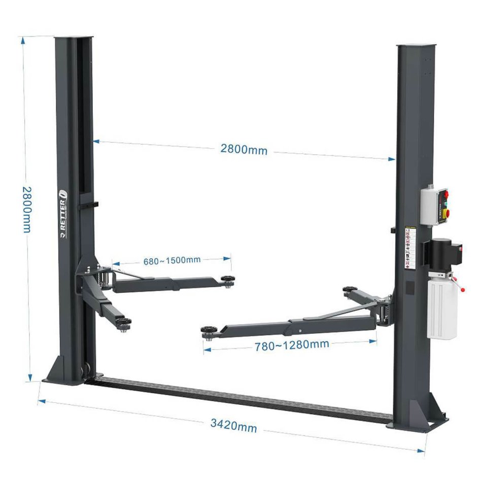 2 Säulen Hebebühne 4.000 kg - HTL2840E