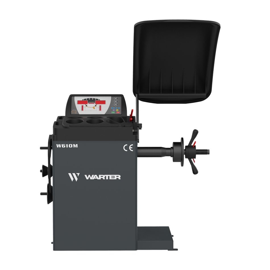 WARTER Reifenmontiermaschine 380V W860CS mit Reifenheber JWL70 & Wuchtmaschine W610M | Reifenservice SET