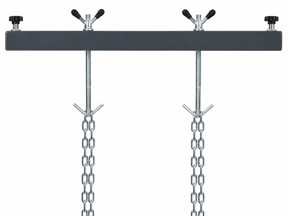 RETTER Motorbrücke 0,5 t – Motortraverse mit 2 Lastspindeln, 730–1480 mm