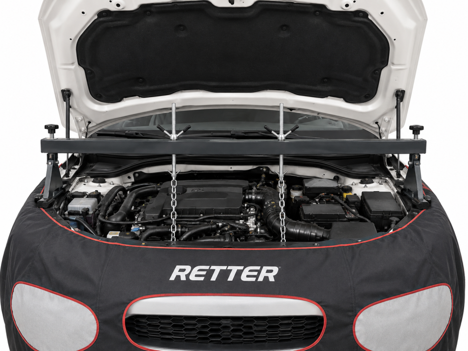 RETTER Motorbrücke 0,5 t – Motortraverse mit 2 Lastspindeln, 730–1480 mm