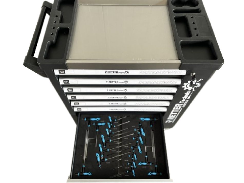 Mobiler Werkzeugwagen RETTER R10 "Black" Edition