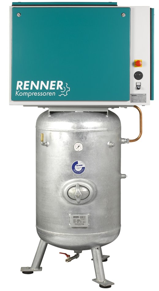 Stationärer 270l Kolbenkompressor mit Kältetrockner AIRPROFI 703