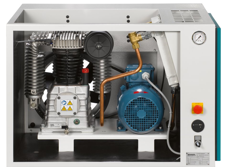 Stationärer 270l Kolbenkompressor mit Kältetrockner AIRPROFI 703