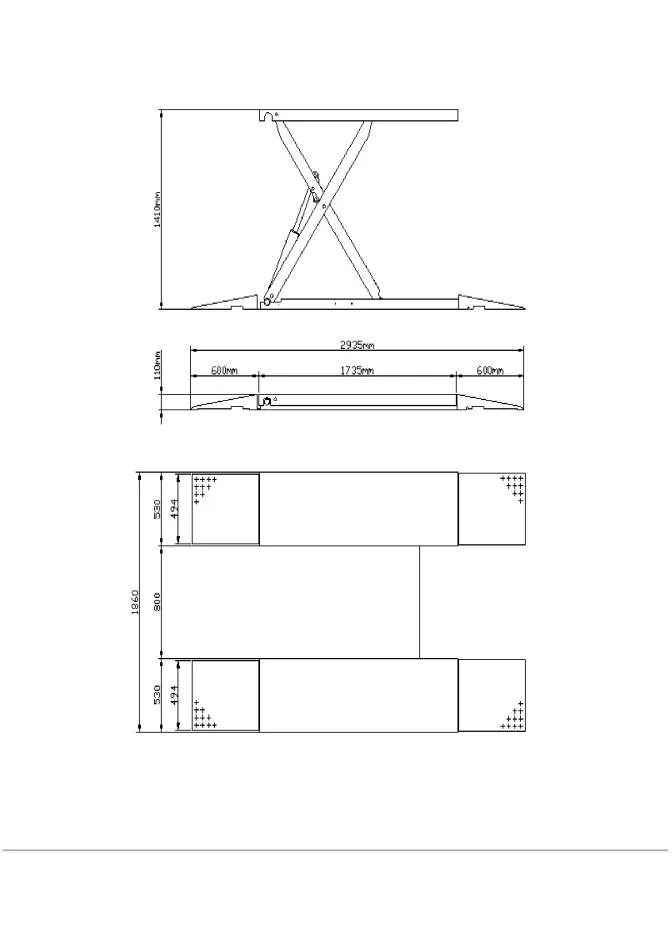 RETTER Scherenhebebühne RLS-P35A – 3,5 Tonnen, 380V, mit LED & 24V Sicherheitssystem