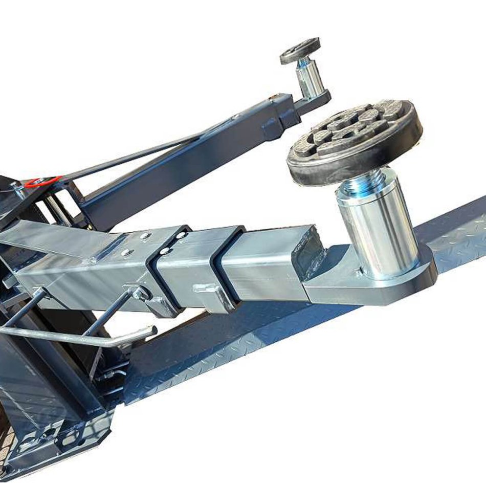 2 Säulen Hebebühne 4.500 kg - Halbautomatische Entriegelung RTH-2045S 400V - Gratis Zubehör 2 x 5 Liter Hydrauliköl
