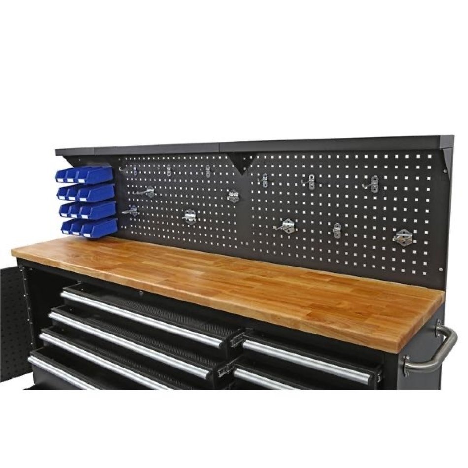 Werkzeugwagen - Werkbank - 214 cm - 180 Kg - 10 Schubladen