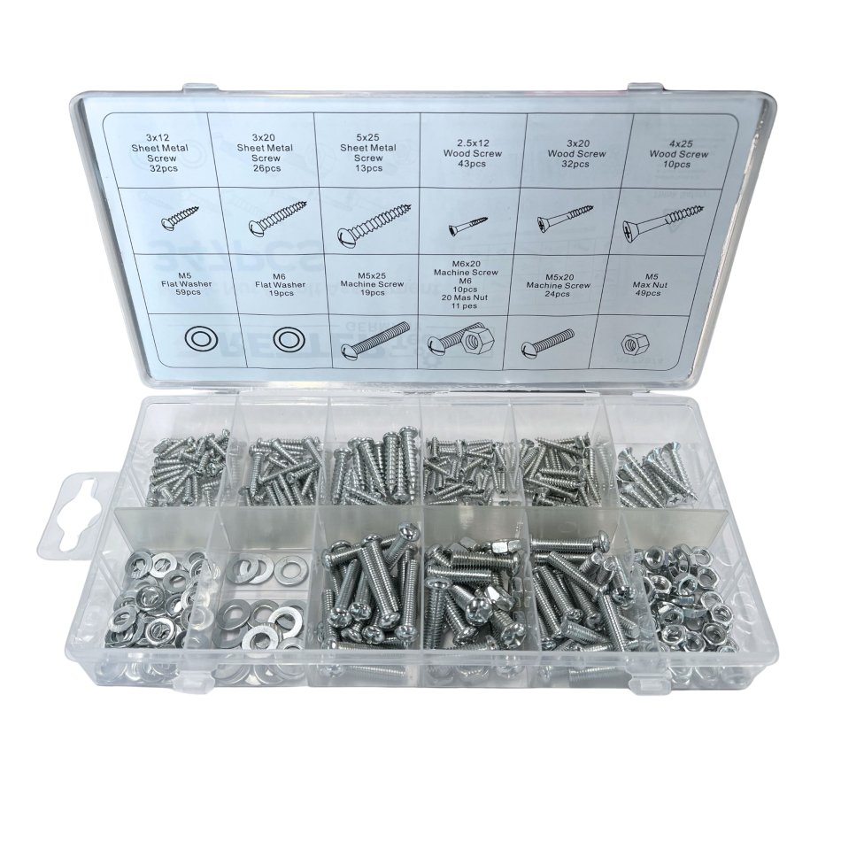 RETTER Sortiment Muttern & Schrauben – 347-teilig | RTZ5974