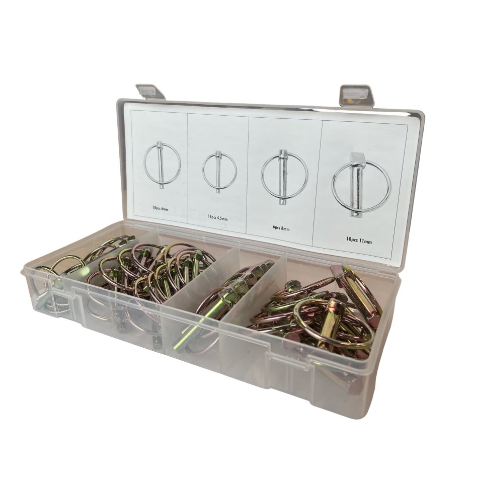 RETTER Splintbolzen-Sortiment mit Sicherungsringen – 50-teilig | RTZ5244