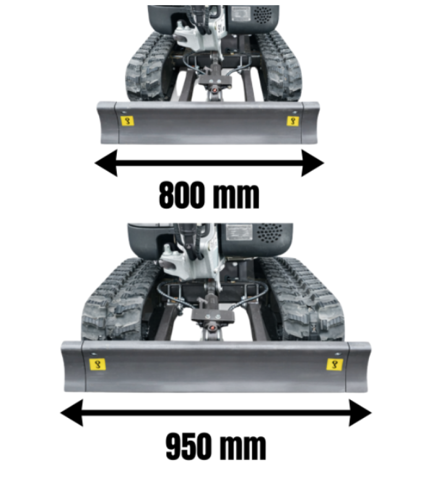 Bundle KS10-8 Austria Edition Minibagger 1.000 kg + XN800 Profiline Raupendumper Hochentladung