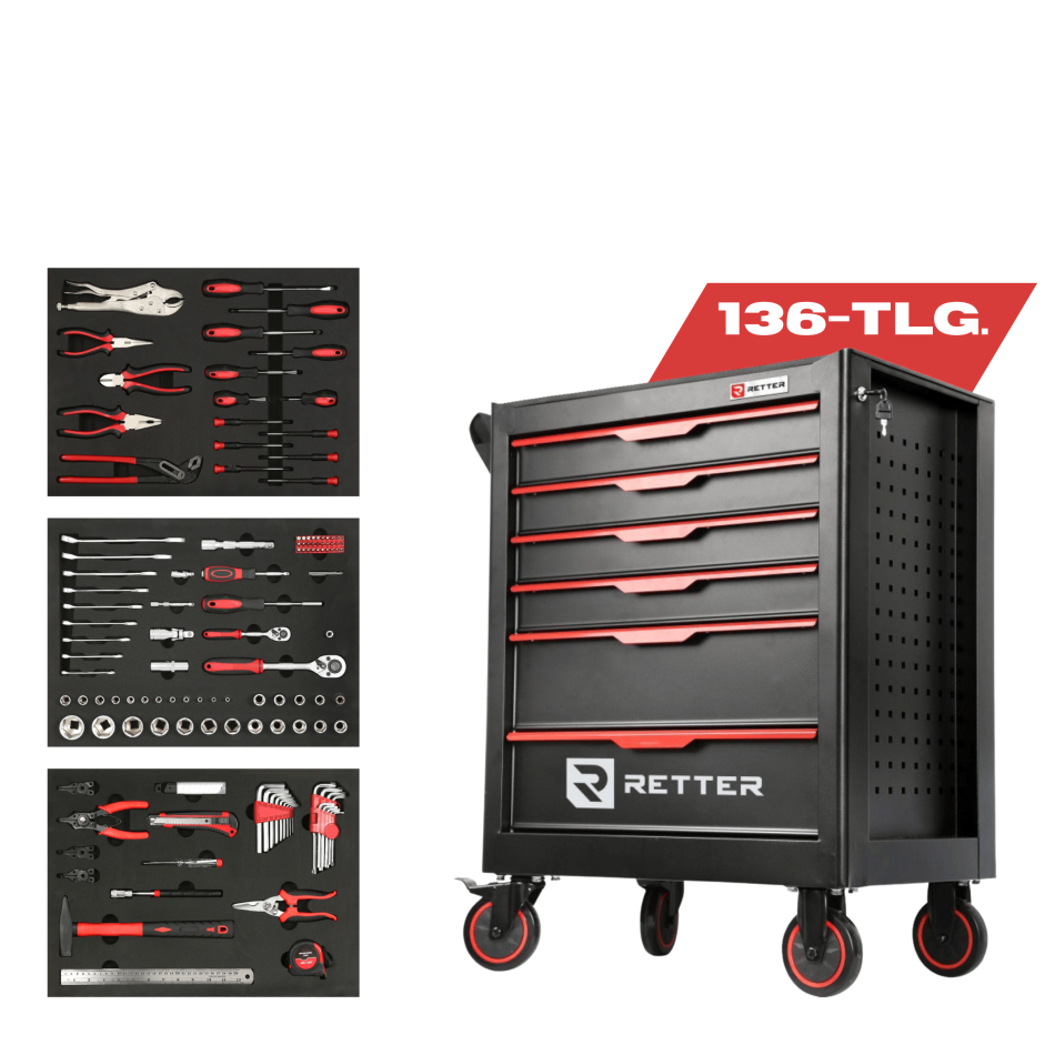 Werkzeugwagen R1 inkl. Werkzeug 136-tlg