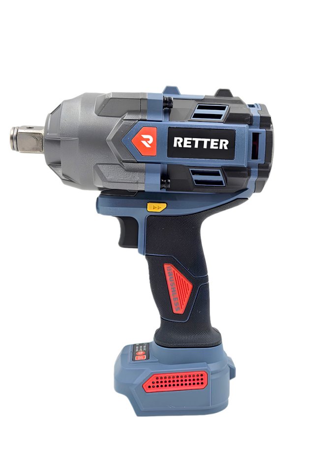 RETTER Profi Akku-Schlagschrauber 20V bürstenloser Motor 1500 Nm - inkl. 2x 6.0 Ah Akkus und Schnelladegerät | RT20-W1500M 602