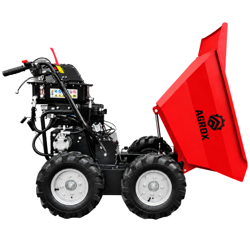 Minidumper XN300 6,5 PS – Benzinmotor B&S XR950 und hydraulische Kippmulde 300 kg