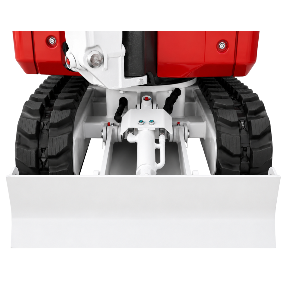 AGROX Austria Edition X-06 Benzin-Minibagger 640 kg mit Schaufelpaket – kompakter Kettenbagger mit Loncin G300FA Motor, Schutzdach