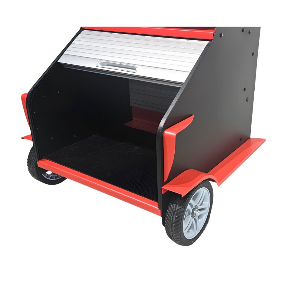Diagnosewagen mit Rollladenklappe - RT-403 Multifunktionswagen RETTER | Universal-Laptopwagen fahrbar