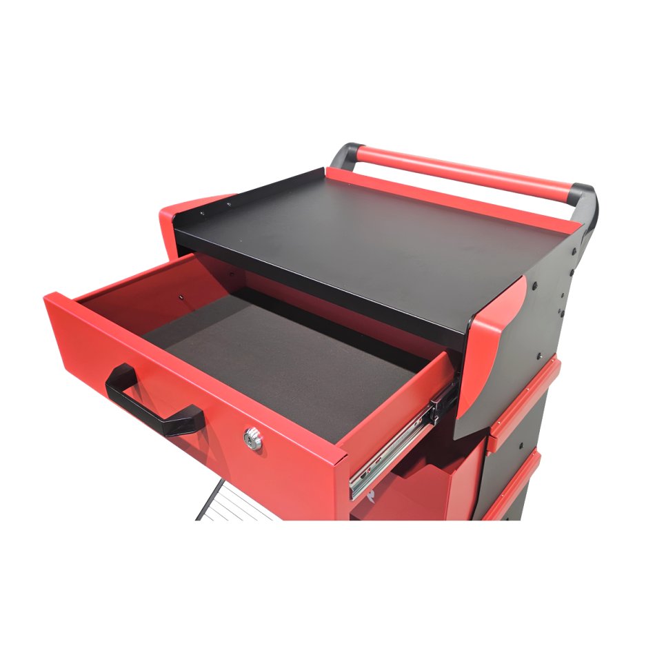 Diagnosewagen mit Rollladenklappe - RT-403 Multifunktionswagen RETTER | Universal-Laptopwagen fahrbar