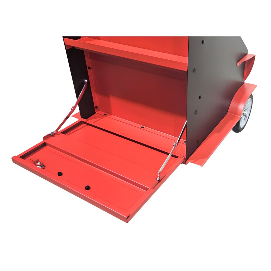 Diagnosewagen mit Rollladenklappe - RT-403 Multifunktionswagen RETTER | Universal-Laptopwagen fahrbar