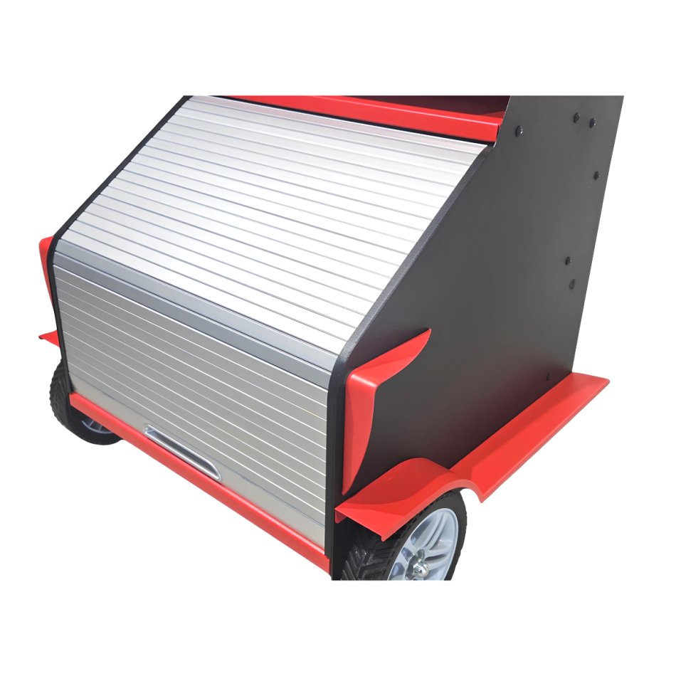 Diagnosewagen mit Rollladenklappe - RT-403 Multifunktionswagen RETTER | Universal-Laptopwagen fahrbar