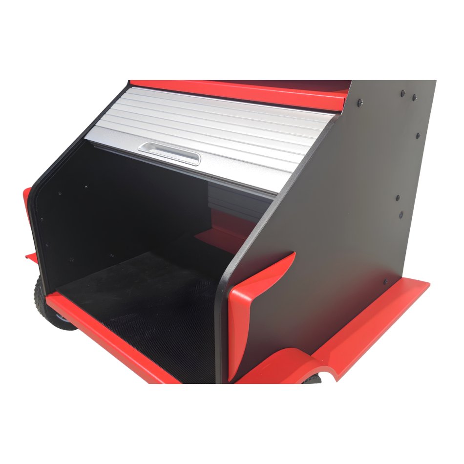 Diagnosewagen mit Rollladenklappe - RT-403 Multifunktionswagen RETTER | Universal-Laptopwagen fahrbar