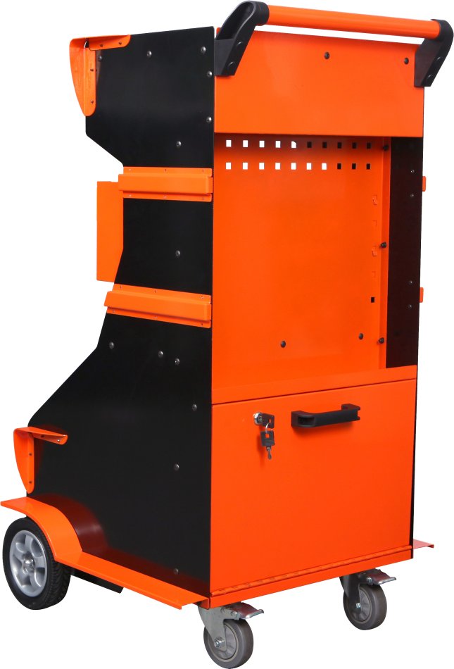 Diagnosewagen mit Rollladenklappe - RT-403 Multifunktionswagen RETTER | Universal-Laptopwagen fahrbar