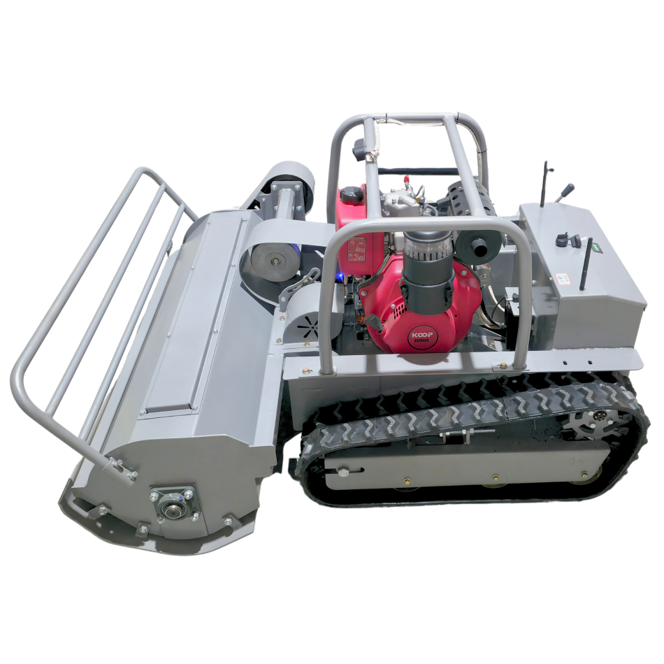 AMD-R120 Ferngesteuerter Diesel-Rasenmäher mit Raupenantrieb – 1200 mm Schnittbreite