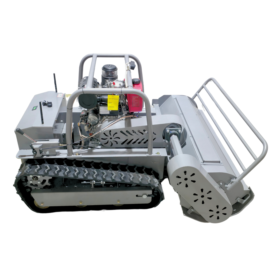 AMD-R120 Ferngesteuerter Diesel-Rasenmäher mit Raupenantrieb – 1200 mm Schnittbreite