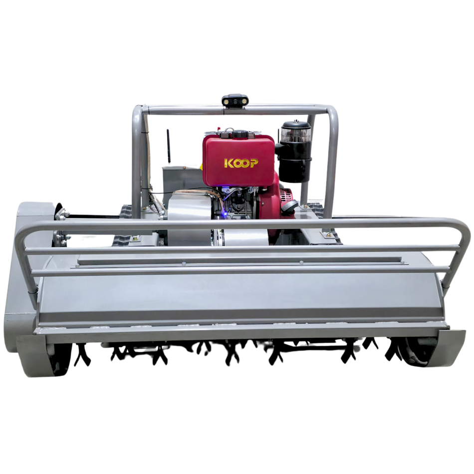 AMD-R120 Ferngesteuerter Diesel-Rasenmäher mit Raupenantrieb – 1200 mm Schnittbreite