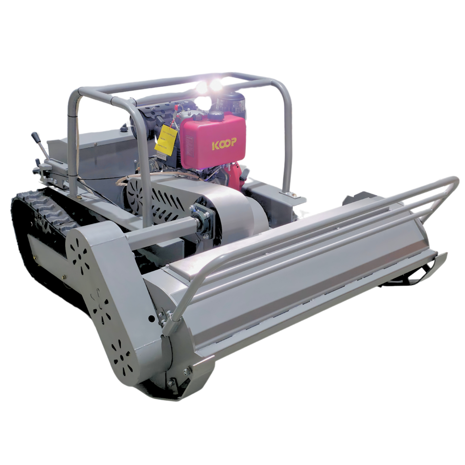 AMD-R120 Ferngesteuerter Diesel-Rasenmäher mit Raupenantrieb – 1200 mm Schnittbreite