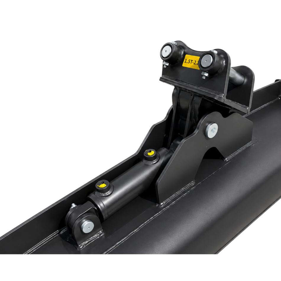 Böschungslöffel schwenkbar 1000 mm für Minibagger 1.5 bis 2 t – ohne Zähne, Schnellwechsleraufnahme