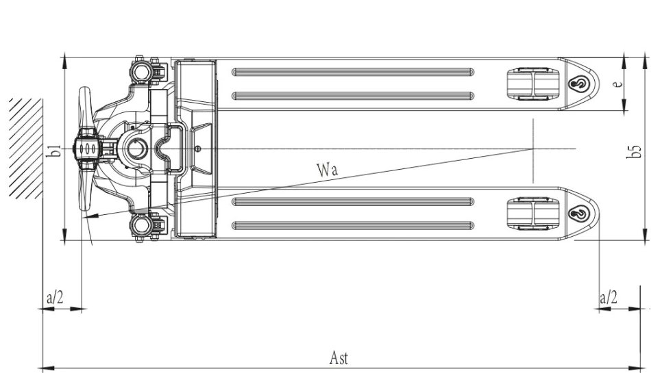 Elektrische Ameise – Gabelhubwagen 1500 kg Tragkraft, 110 mm Hubhöhe – CBD15W-II