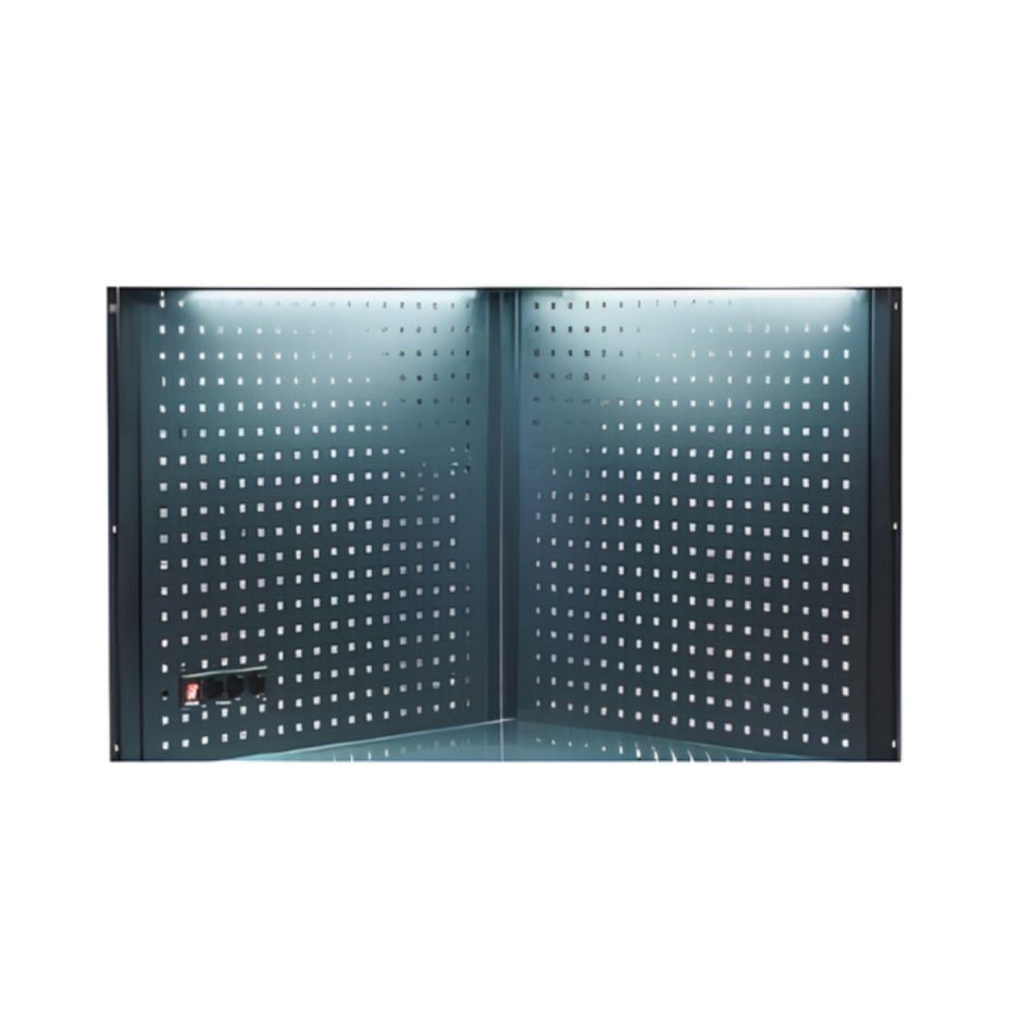Lochwandplatten 2-tlg. für Eck Modul für Schranksystem RTX5000 - 1052 x 732 x 28 mm | RETTER RTX-5000