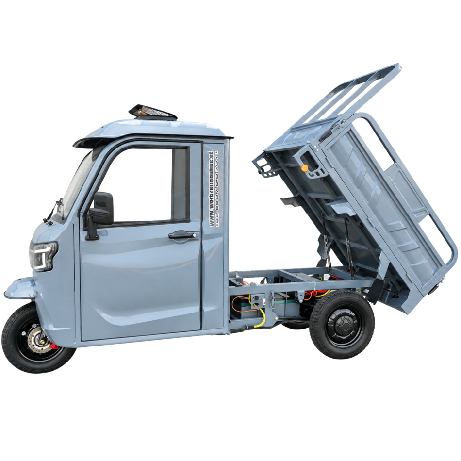 Elektro Dreirad 3000W – Elektrisches Transport-Dreirad mit Kippfunktion und Ladefläche