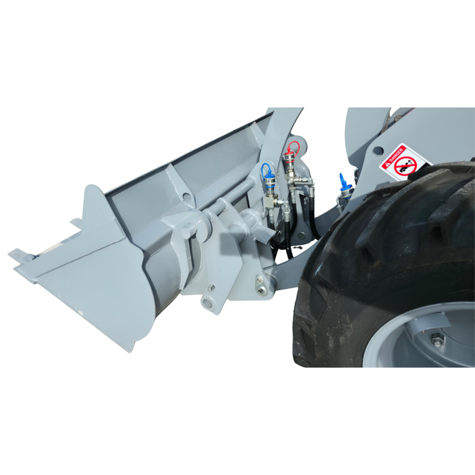 AGROX OX1090 Hoflader – 18,2 kW Kubota-Motor, 1200 kg Nutzlast, Komfortkabine, Euro-Aufnahme & Joysticksteuerung