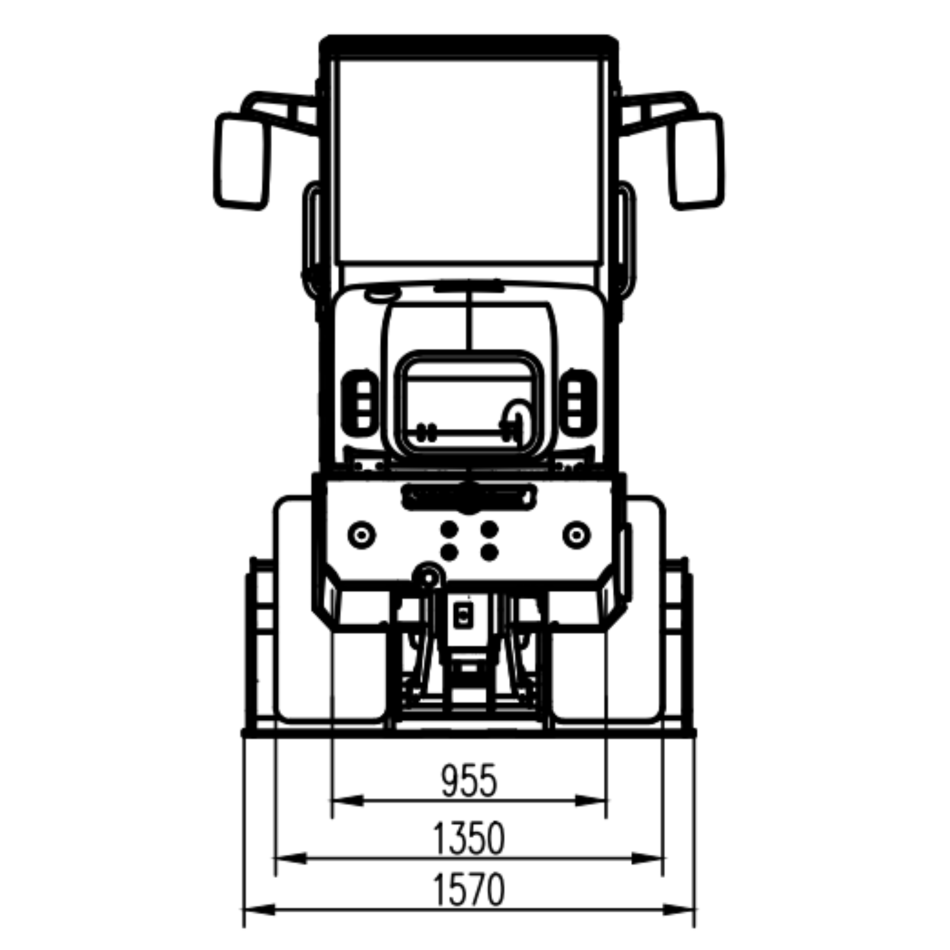 AGROX OX1090 Hoflader – 18,2 kW Kubota-Motor, 1200 kg Nutzlast, Komfortkabine, Euro-Aufnahme & Joysticksteuerung