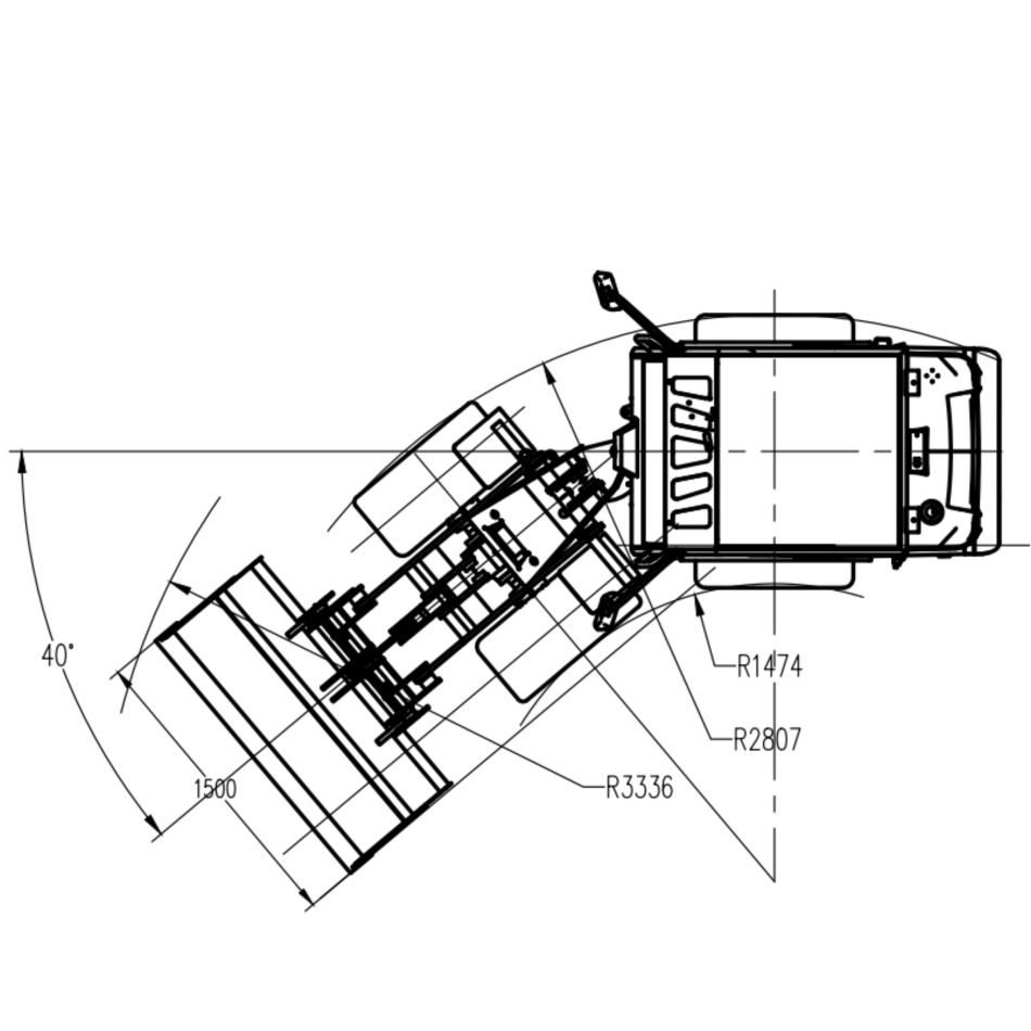 AGROX OX1090 Hoflader – 18,2 kW Kubota-Motor, 1200 kg Nutzlast, Komfortkabine, Euro-Aufnahme & Joysticksteuerung