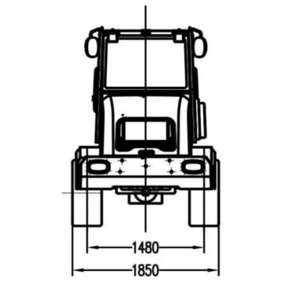 K1600T Hoftrac 61 PS - Radlader mit Kabine 1600 kg Hubkraft
