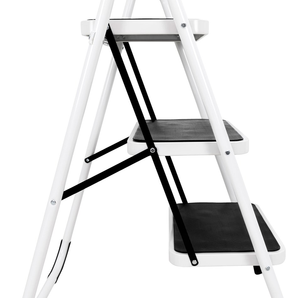 3-Stufen-Stahlleiter 1100 x 460 x 705 mm - max. 150 kg belastbar - HAUSMARKT