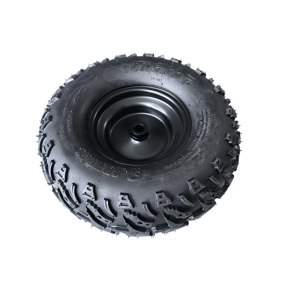 Komplettrad hinten 14x5.00-6" mit Felge – für Kinderquad / Mini ATV