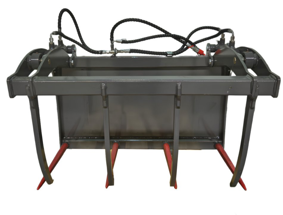 Krokodilgebiss Greifschaufel mit Zange – für Hoflader | 85 cm Öffnung