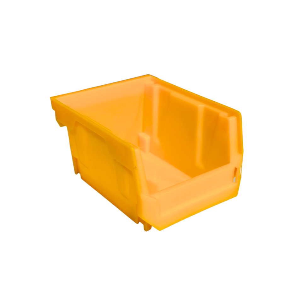 Sortierkasten Aufbewahrungsbox G701 - Gelb 85 x 100 x 75 mm inkl. Wandhalterung