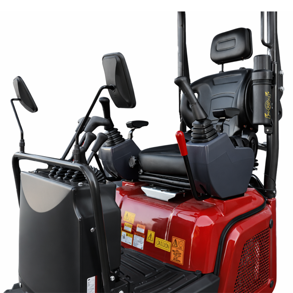 Rhinoceros XN13 Pro Diesel 1.3 t Minibagger - 14 PS, 3 Zylinder mit Kubota D722 Dieselmotor und Lastdruck-Meldesystem